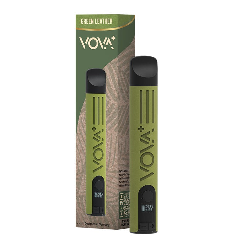 VOVA+ Dry Herb Vaporizer - GREEN LEATHER